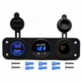 Autoboot Drei-Loch-Panel + 3.1A Dual-USB-Port-Ladegerät Voltmeter 12V Buchse Panel Mount